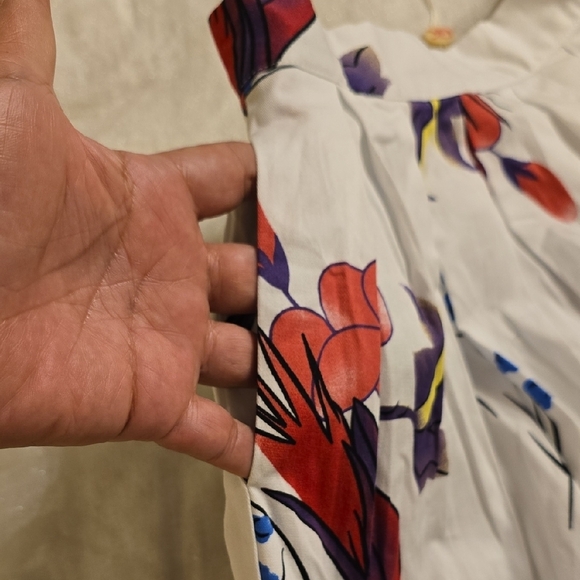 Grace Karin White A-Line Skirt with Floral Print - Picture 14 of 14